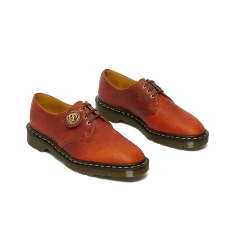 Dr.Martens 1461 Made In England Classic Oil Leather Oxford Shoes 'Dark Brown'-3