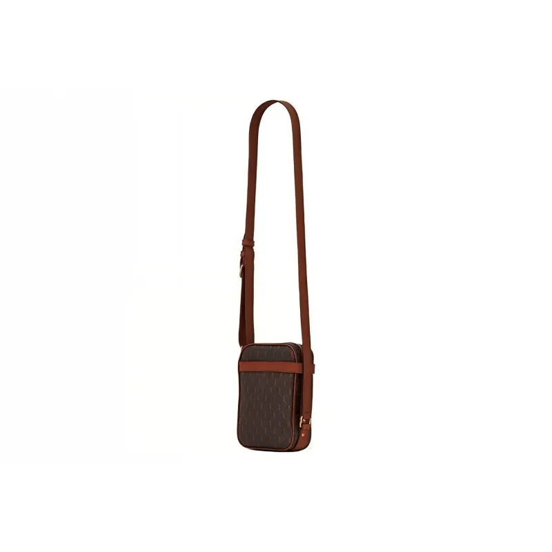 SAINT LAURENT Canvas With Leather Camera Bag Cell Phone Pouch Shoulder Bag Crossbody Bag Men's Chestnut/Earthy Brown-2