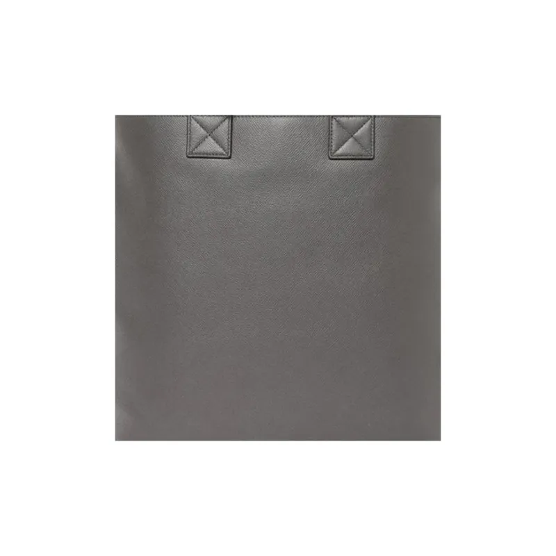 Burberry Artie Series Leather Tote Bag Shopping Bag Handbag Unisex Gray-4
