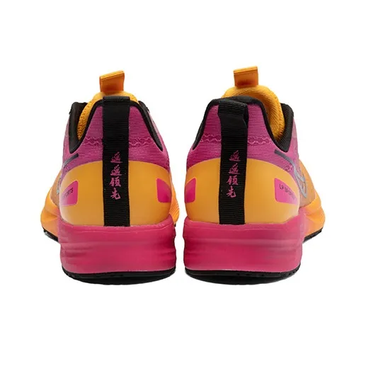 LPMX Cushioning Breathable Support Lightweight Rebound Low Top Running Shoes Unisex Orange Rose Red-4