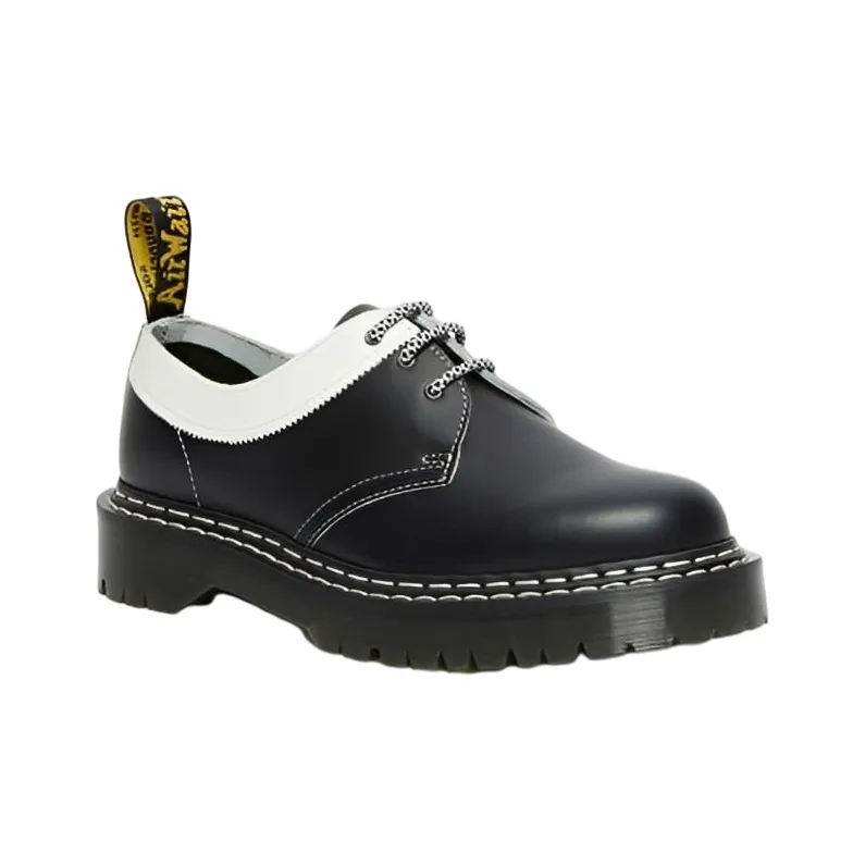 Dr. Martens 1461Bex Smooth Contrast Leather Oxford Shoes 'Black White'-1