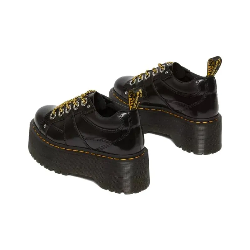 Dr. Martens 5 Eye Max Buttero Platform Black Women's-2