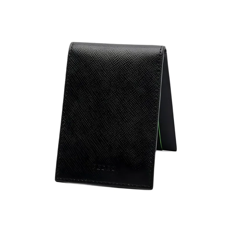 PEDRO Saffiano Leather Wallet Unisex Black-1