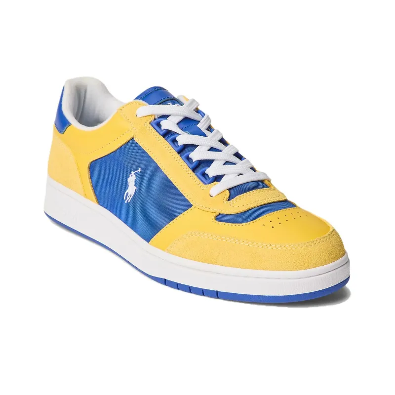 Polo Ralph Lauren Low-Top Skateboard Shoes Men's Yellow Blue-2