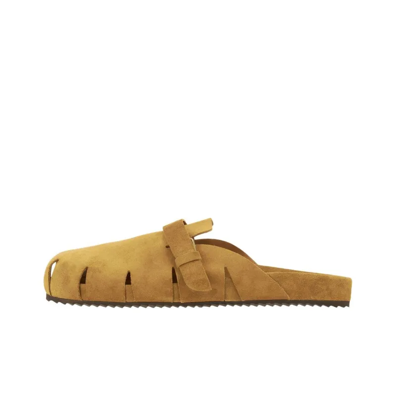 ANCIENT GREEK SANDALS Wrap-toe Slippers Men's Yellow-0