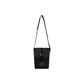 New Balance Synthetic Leather Crossbody Bag Regular Unisex Black