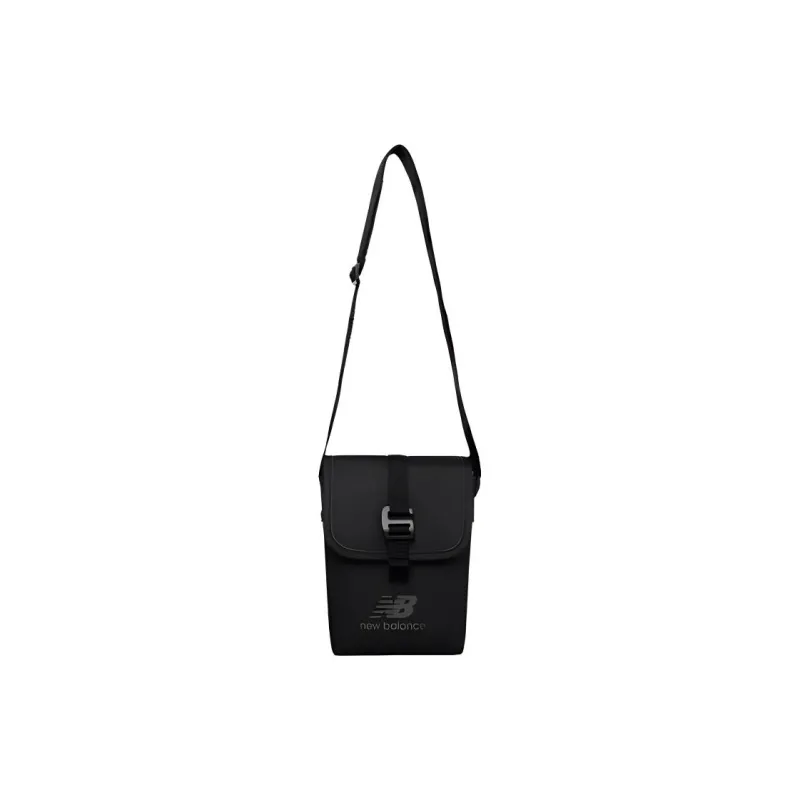 New Balance Synthetic Leather Crossbody Bag Regular Unisex Black-0