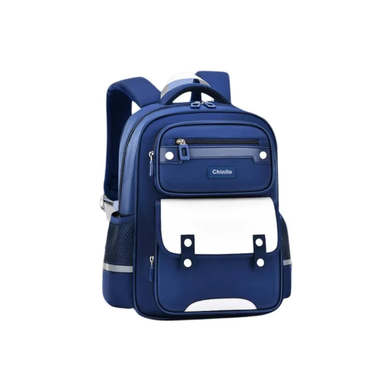 Alcohol Dragon Nylon Backpack Regular Women's Royal Blue Green/Royal Blue/Pink-7