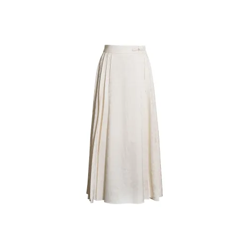 ROEYSHOUSE Casual Long Skirts Women's Off White