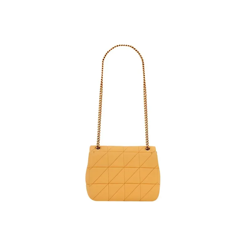 SAINT LAURENT Jamie Wool Shoulder Bag Women's Orange Yellow-3