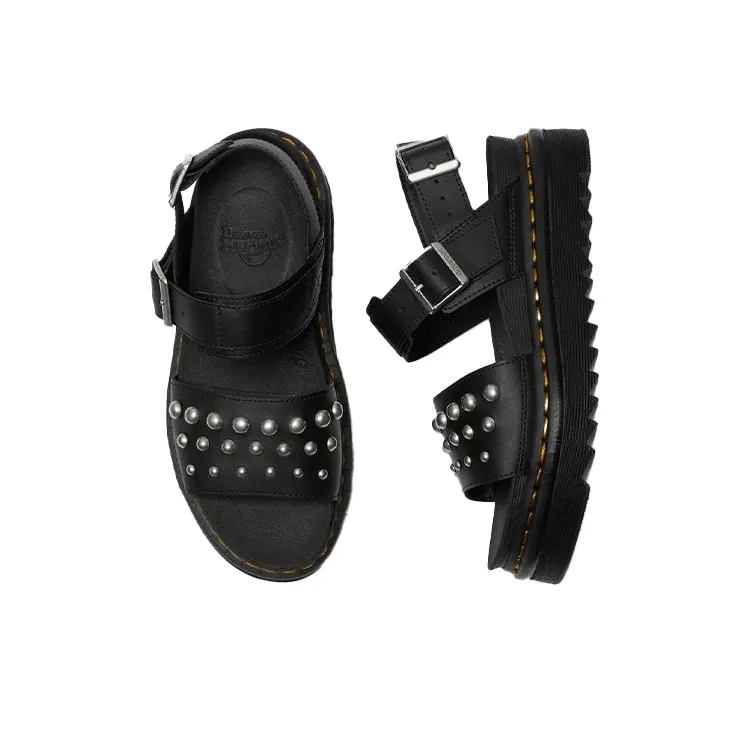 Dr. Martens Voss Leather Studded Sandals 'Black' Women's-2