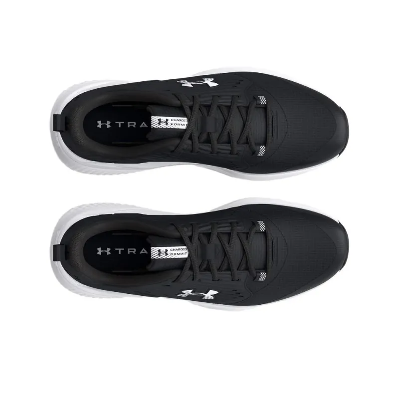 Under Armour Breathable And Lightweight Low Top Training Shoes Men's Black White-3