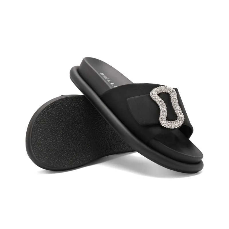 BELLE EVA Rhinestone Slip Resistant Abrasion Resistant Slide Slippers Women's-4