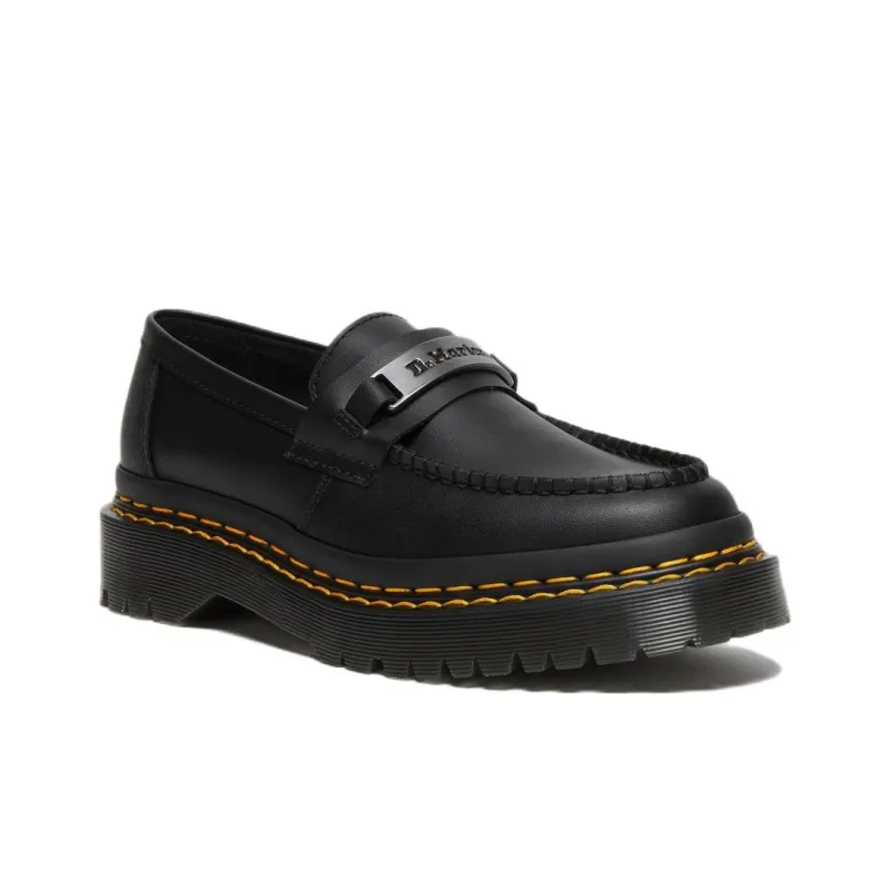 Dr.Martens Penton Bex Double Stitch Leather Loafers 'Black Poly Rip Stop + Element'-1