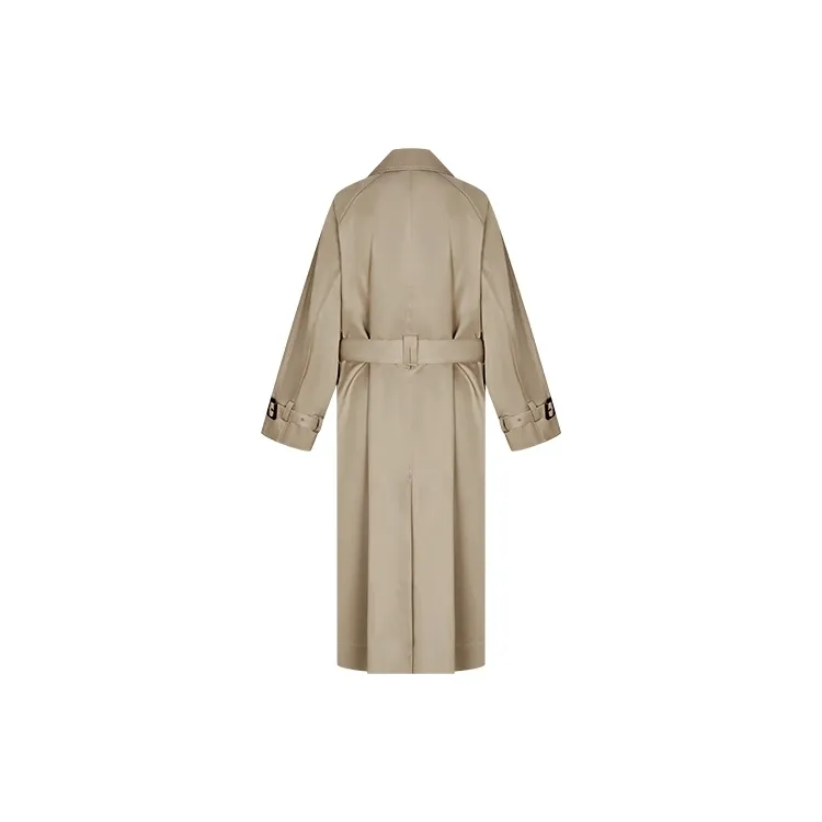 URBAN REVIVO Trench Coats Women's Khaki-1