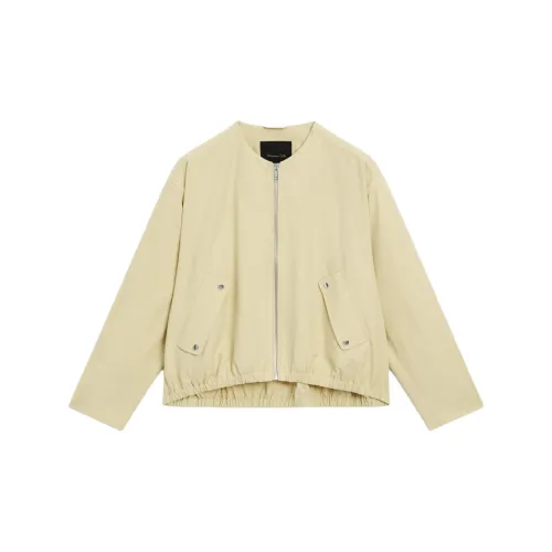 Massimo Dutti Jackets Women's Yellow