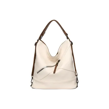 BAODIDAISHU PU Double-Shoulder Crossbody Bag Shoulder Bag Women's Ecru/Black/Khaki