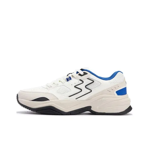 361° Abrasion-Resistant Low-Top Casual Shoes Men's White Blue Black