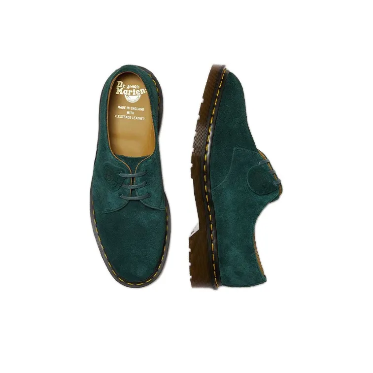Dr.Martens 1461 Made In England Suede Oxford Shoes 'Green'-2