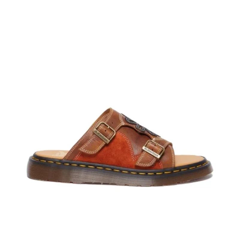 Dr.Martens Slip Resistant Slide Slippers Unisex Brown-1