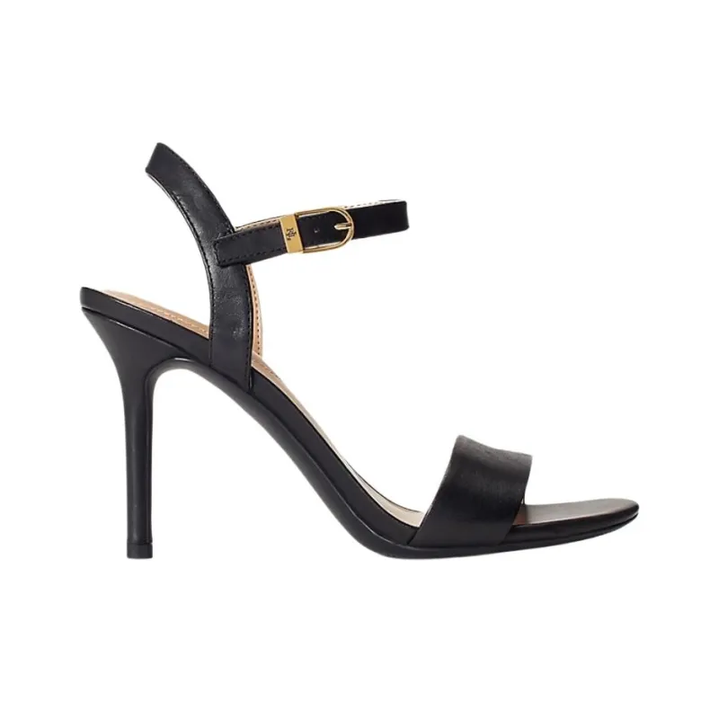 LAUREN RALPH LAUREN Gwen One Strap Sandals 9cm Women's Black-1