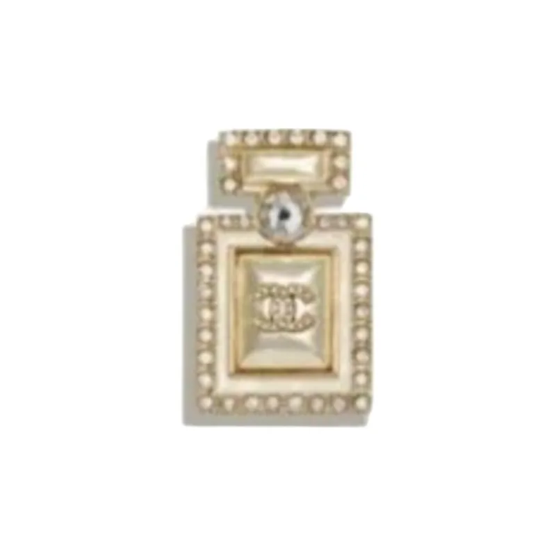 CHANEL Set With Crystals Brooches Women's Gold-0