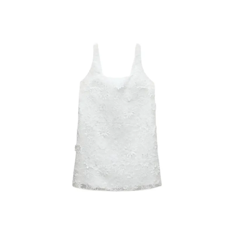 ZARA Slip Dresses Women's White-1