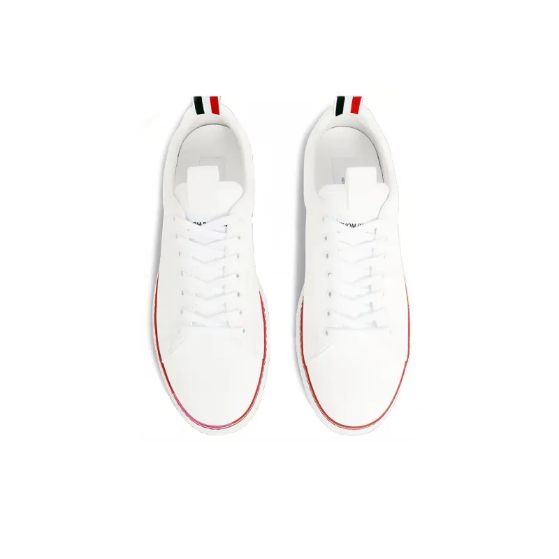 THOM BROWNE· Stylish Skateboarding Shoes Women's White-3