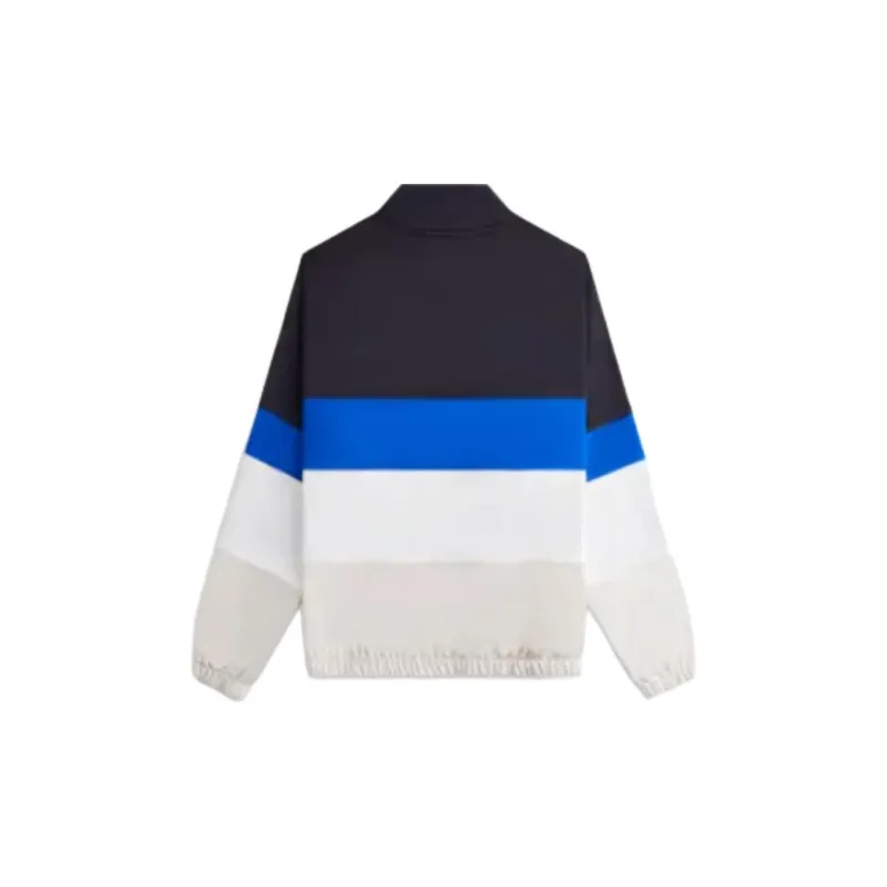 KITH Women's 2024 Summer Collection SS24 Callan Panelled 1/4 Zip Sweatshirt Women's Black Blue White Gray-1