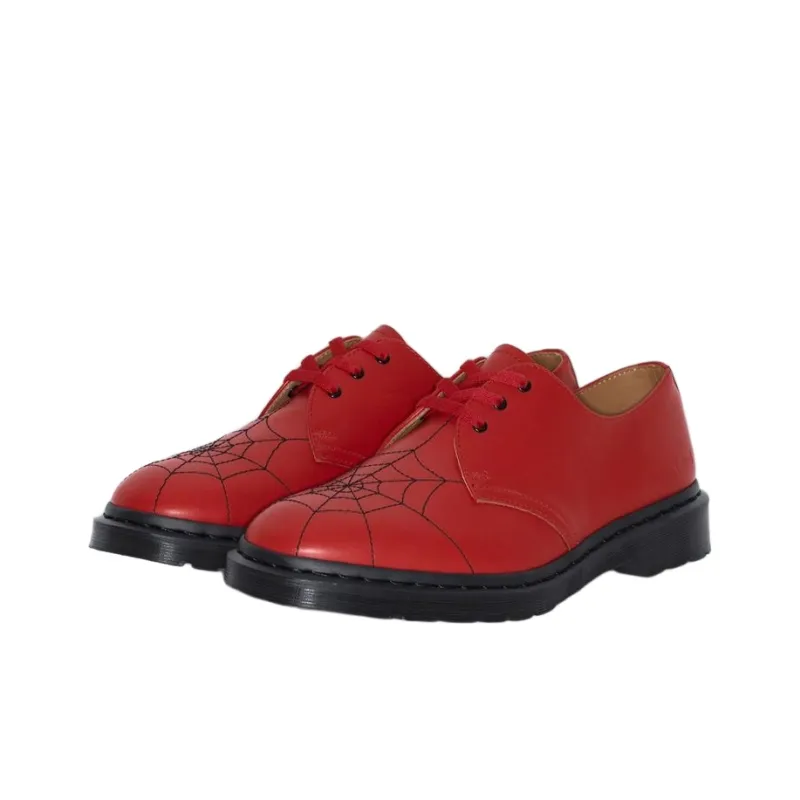 Dr. Martens 3-Eye Supreme Spiderweb Red-1