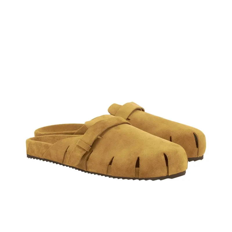 ANCIENT GREEK SANDALS Wrap-toe Slippers Men's Yellow-2
