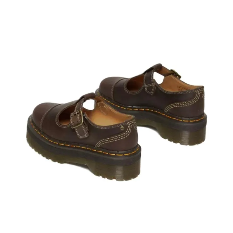 Dr.Martens Casual Single Shoes Women's Dark Umber-3