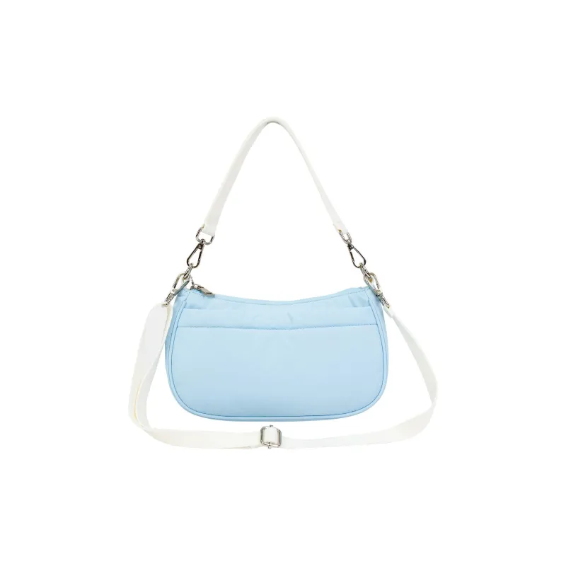 Doughnut Nylon Shoulder Bag Women's Clear Blue-2
