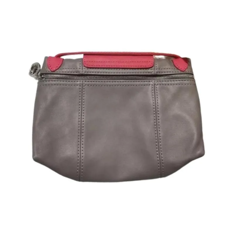 LONGCHAMP Lambskin Handbag Women's ÍTica: Black & Red-1