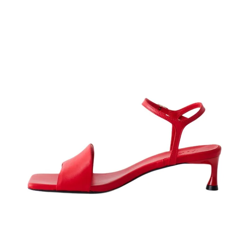 TIBI Wilbur Strap Sandals 4.5cm Women's Red-0