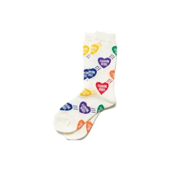 HUMAN MADE Mid Calf Socks Unisex 1 Pack Multicolor Heart