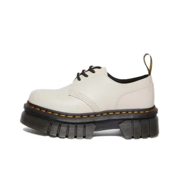 Dr.Martens Audrick Nappa Leather Platform Shoes 'Cobblestone Grey' Women's
