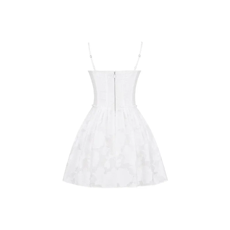 HOUSE OF CB NERISSA Slip Dress Women's White/White-6