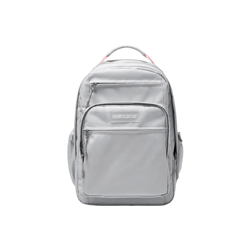 Shouldcat Backpack Polyester Regular Unisex Black/Gray/Gray & Pink/Khaki/Ecru/Purple-4