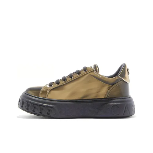 Casadei Skateboard Shoes Women's Low-Top Gold