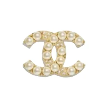 CHANEL Metal Brooches Women's Gold