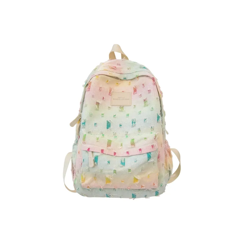 DCLOUD Canvas Backpack Regular Women's Multicolor-7