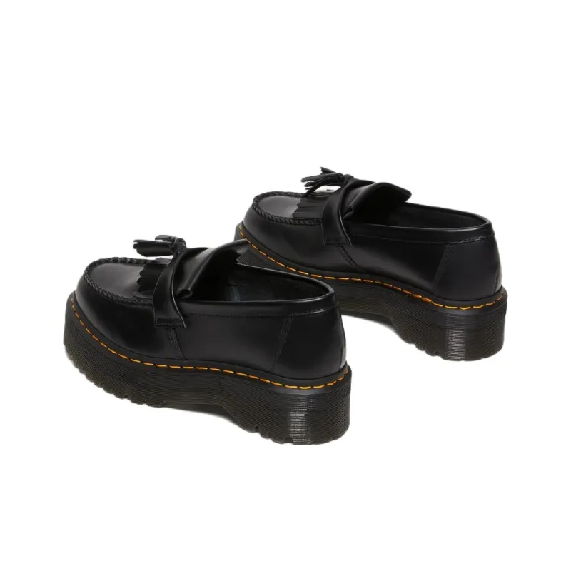 Dr. Martens Adrian Leather Platform Tassel Loafers 'Black Smooth'-2