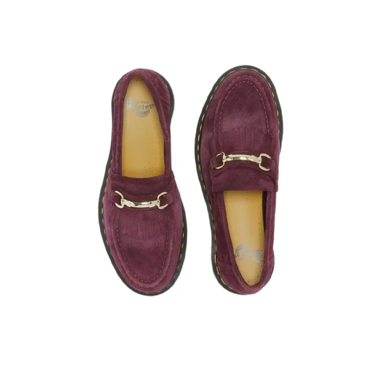 Dr.Martens Snaffle Suede Loafers 'Plum'-2