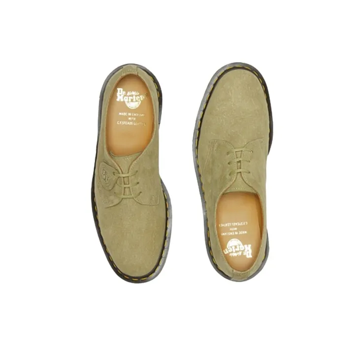 Dr. Martens 1461 Made In England Nubuck Leather Oxford Green-2