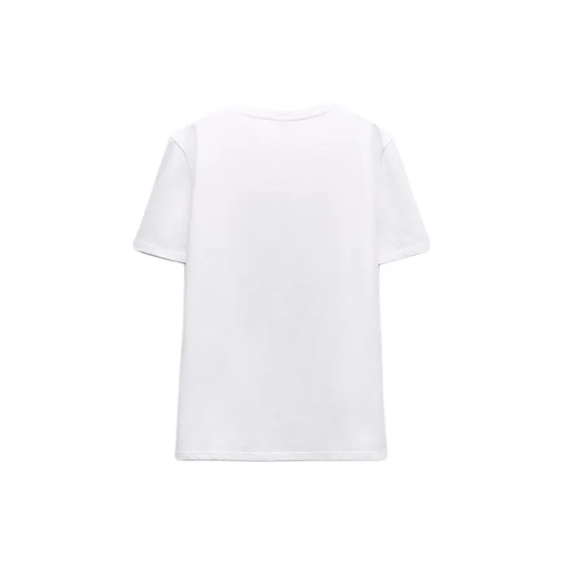 ZARA T-Shirts Women's Silver-1