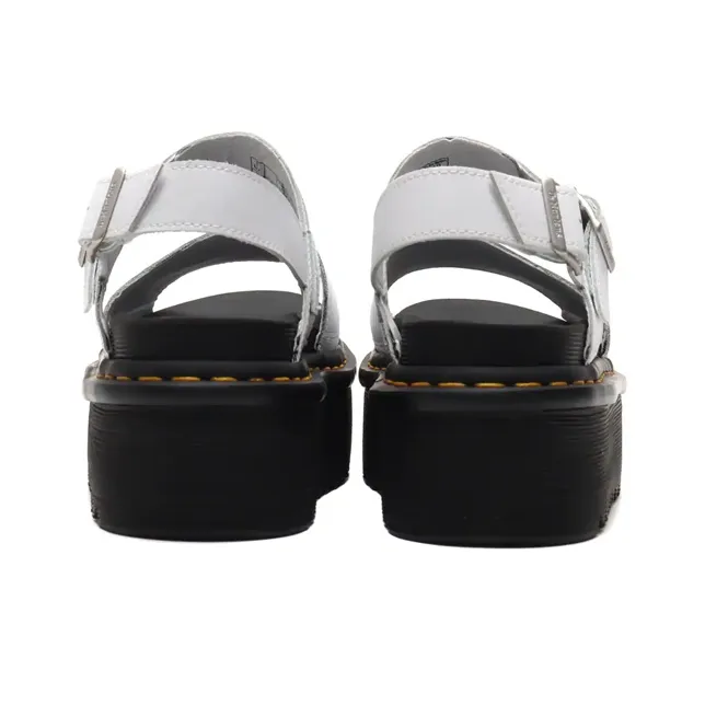Dr.Martens Voss Leather Thick Bottom Sandals White Women's-4