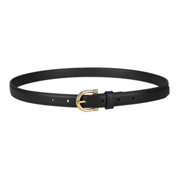 15 MINS Cow Leather Leather Belts Women's Width  1.9cm