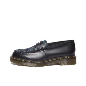 Dr.Martens Penton Floral Jacquard Loafers 'Black' Women's