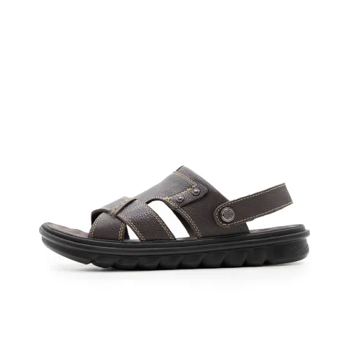 Satchi Beach Sandals Men Brown